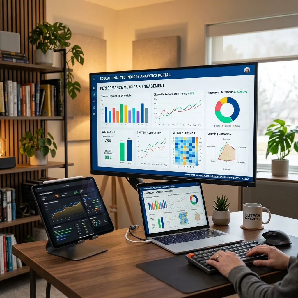 Utilizing educational technology analytics within productivity systems