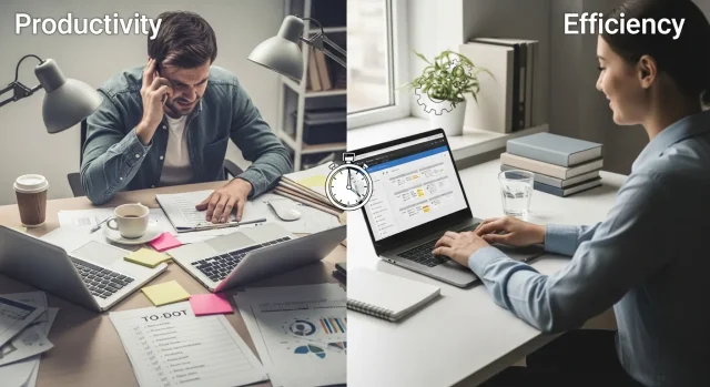 productivity vs efficiency